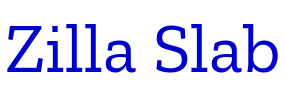 Zilla Slab шрифт